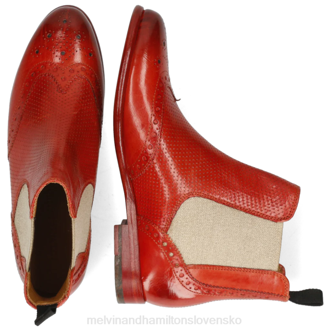 Melvin & Hamilton ženy selina 6 B0T21072 členkové čižmy červená