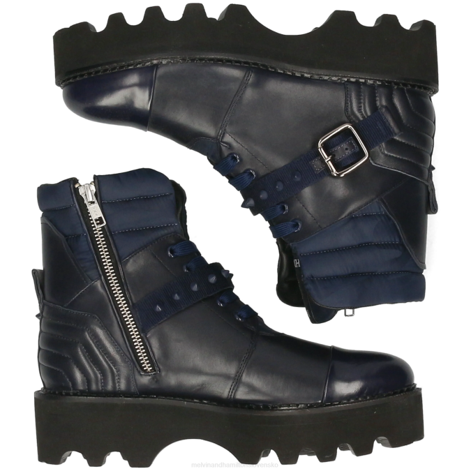 Melvin & Hamilton ženy sybilla 27 B0T2853 členkové čižmy Modrá