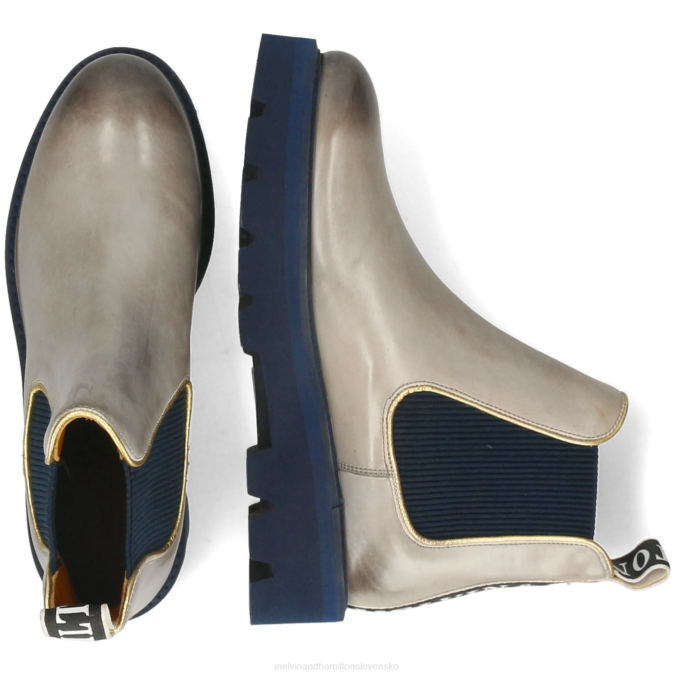 Melvin & Hamilton ženy sybilla 6 B0T2827 členkové čižmy sivá