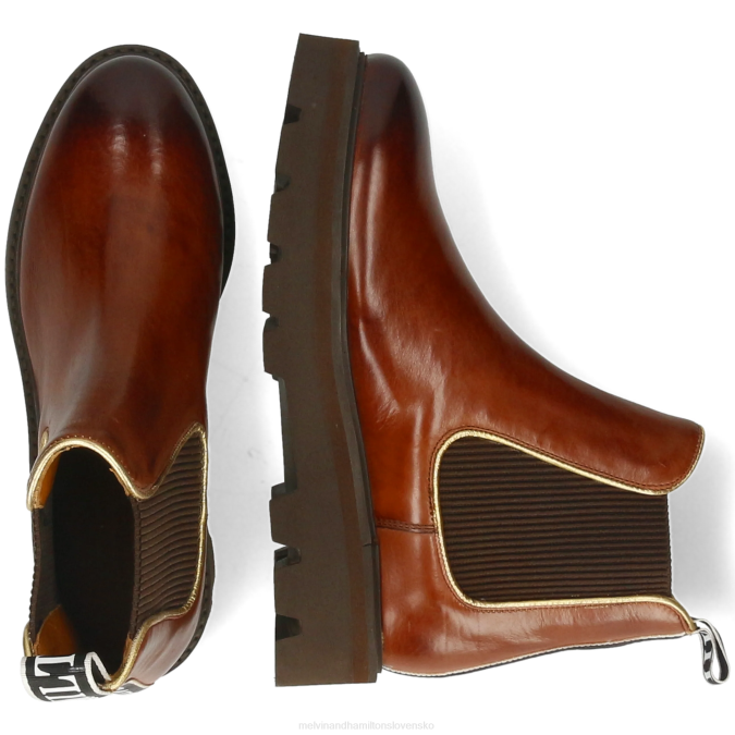 Melvin & Hamilton ženy sybilla 6 B0T2830 členkové čižmy hnedá