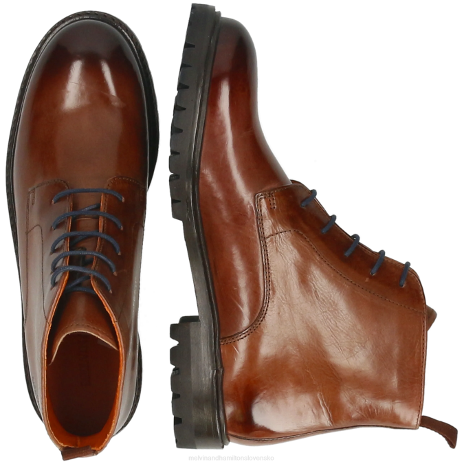 Melvin & Hamilton ženy vláda 7 B0T2787 členkové čižmy hnedá