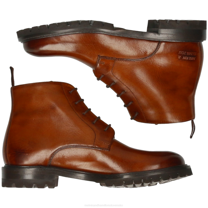 Melvin & Hamilton ženy vláda 7 B0T2895 členkové čižmy hnedá