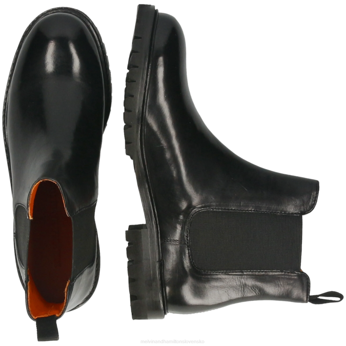 Melvin & Hamilton ženy vláda 8 B0T2814 členkové čižmy čierna