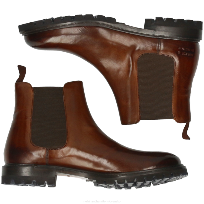 Melvin & Hamilton ženy vláda 8 B0T2818 členkové čižmy hnedá