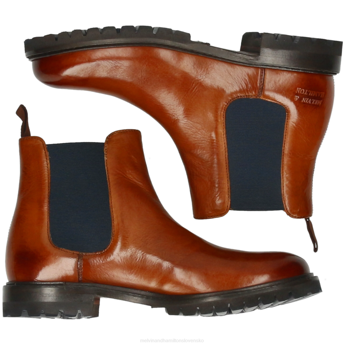 Melvin & Hamilton ženy vláda 8 B0T2823 členkové čižmy hnedá