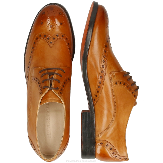 Melvin & Hamilton ženy amelie 3 B0T21505 derby topánky svetlo hnedá