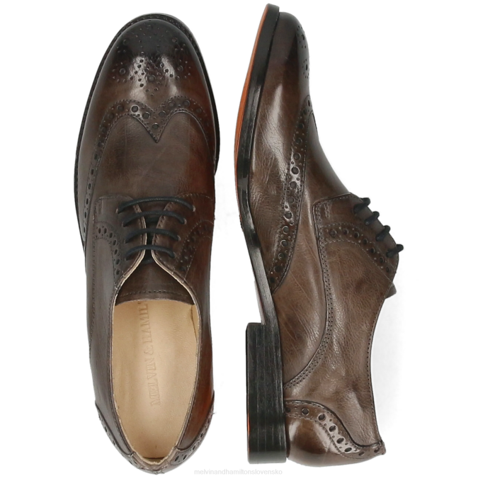 Melvin & Hamilton ženy amelie 3 B0T21511 derby topánky sivá