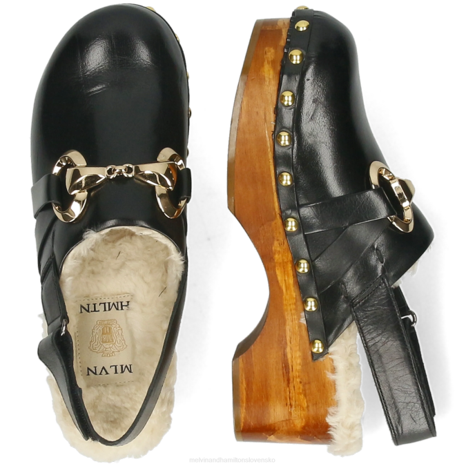 Melvin & Hamilton ženy flóra 1 B0T21997 dreváky čierna