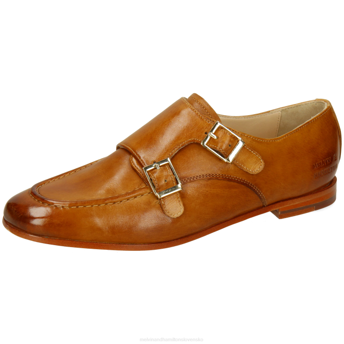 Melvin & Hamilton ženy šarlátová 68 B0T21480 mníšske topánky svetlo hnedá