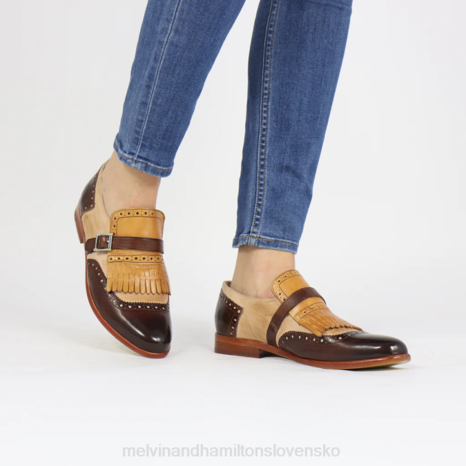 Melvin & Hamilton ženy selina 2 B0T21495 mníšske topánky hnedá