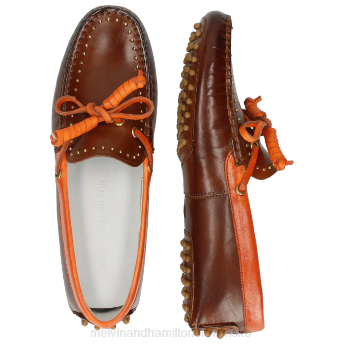 Melvin & Hamilton ženy Karolína 8 B0T21421 mokasíny hnedá