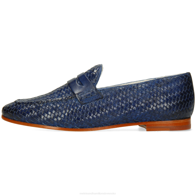 Melvin & Hamilton ženy šarlátová 52 B0T21402 mokasíny Modrá