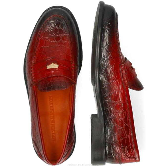 Melvin & Hamilton ženy gianna 3 B0T21318 mokasíny červená