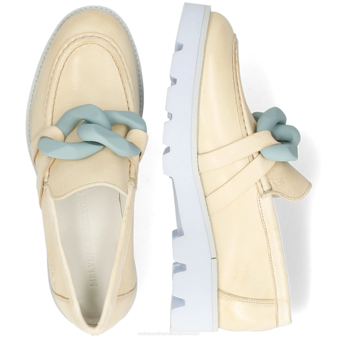 Melvin & Hamilton ženy nefrit 32 B0T21457 mokasíny biely