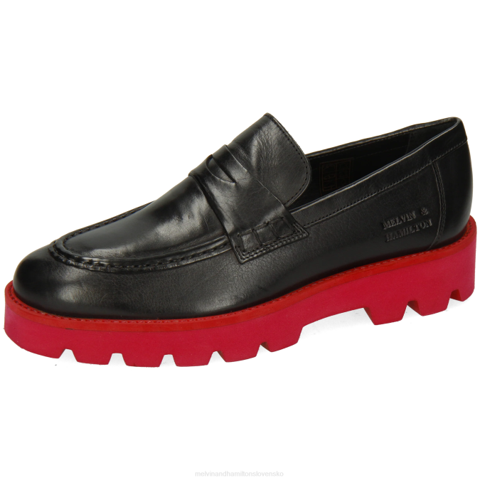 Melvin & Hamilton ženy nefrit 6 B0T21383 mokasíny čierna
