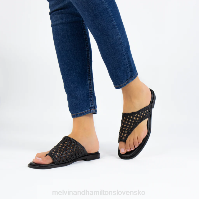 Melvin & Hamilton ženy elódia 16 B0T21733 muly čierna