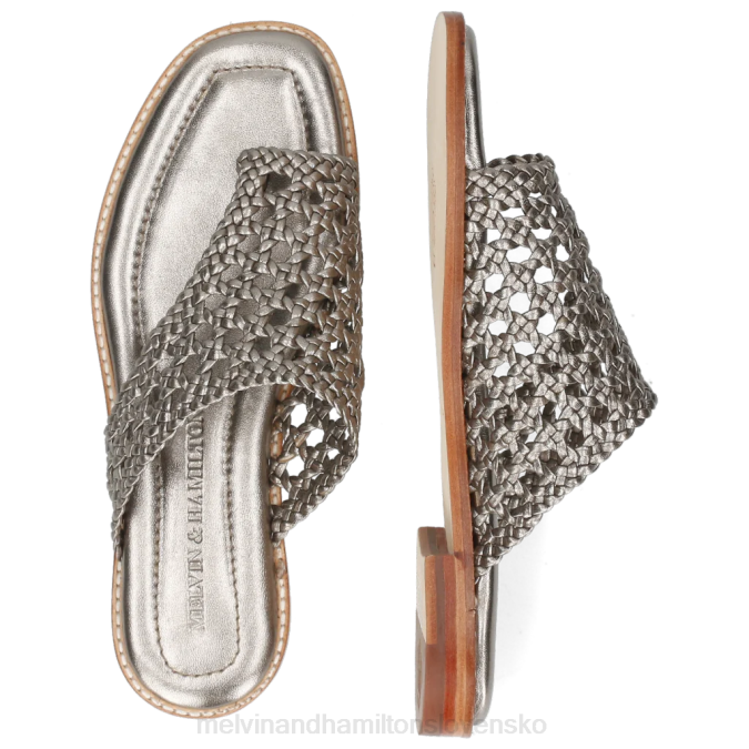Melvin & Hamilton ženy elódia 16 B0T21749 muly striebro