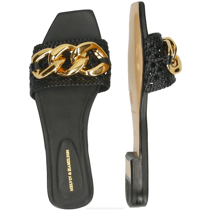 Melvin & Hamilton ženy potok 12 B0T21575 muly čierna