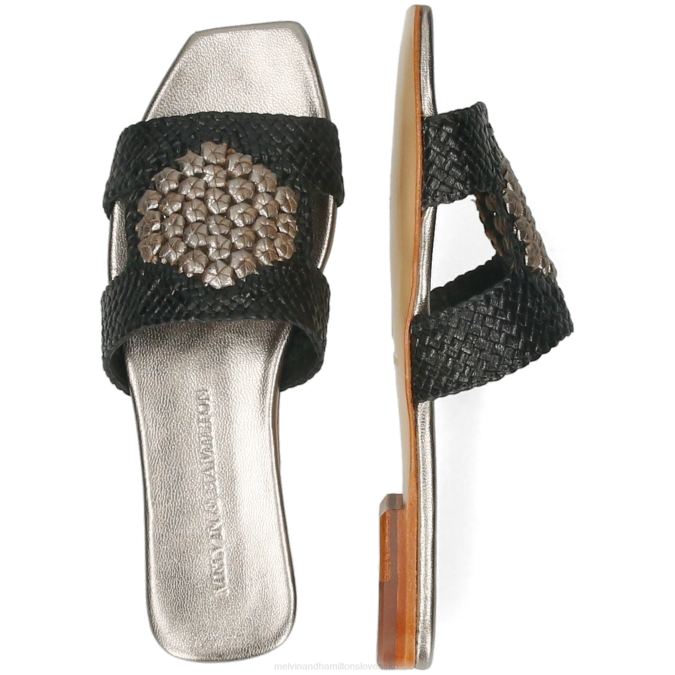 Melvin & Hamilton ženy potok 16 B0T21578 muly čierna