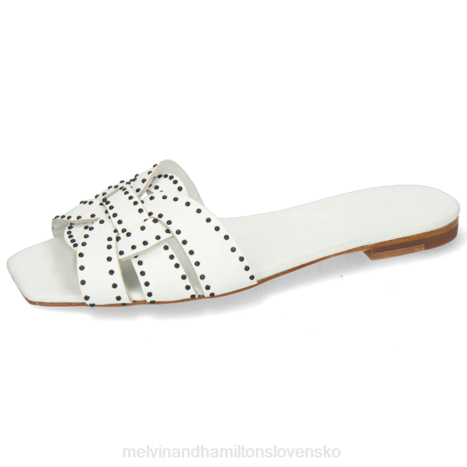 Melvin & Hamilton ženy sandrine 2 B0T21748 muly biely