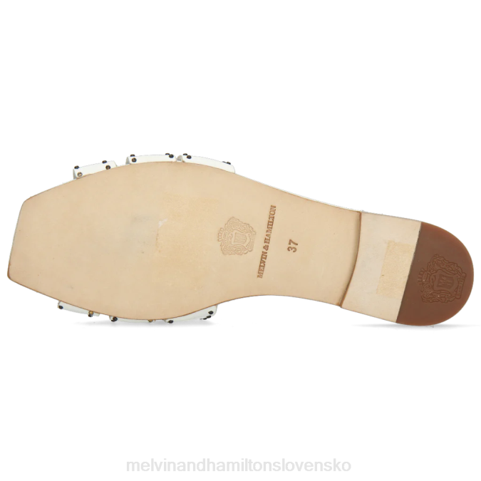 Melvin & Hamilton ženy sandrine 2 B0T21748 muly biely