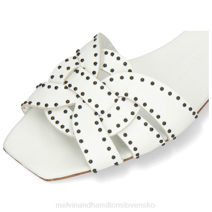 Melvin & Hamilton ženy sandrine 2 B0T21748 muly biely