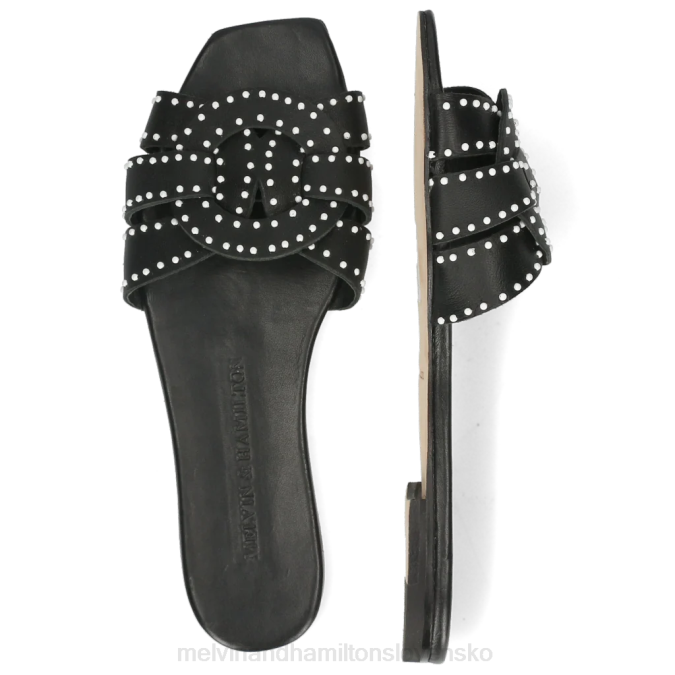 Melvin & Hamilton ženy sandrine 2 B0T21755 muly čierna