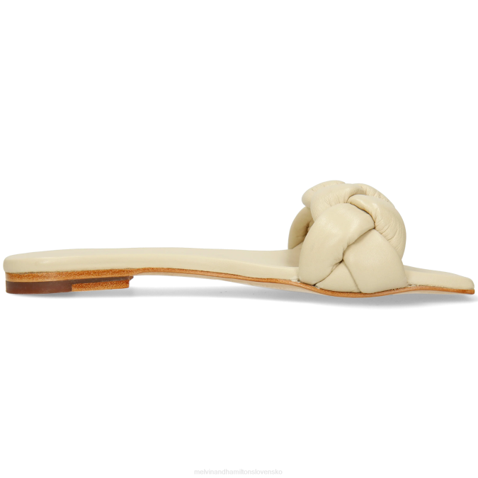 Melvin & Hamilton ženy sandrine 3 B0T21619 muly biely