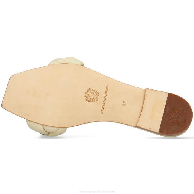 Melvin & Hamilton ženy sandrine 3 B0T21619 muly biely