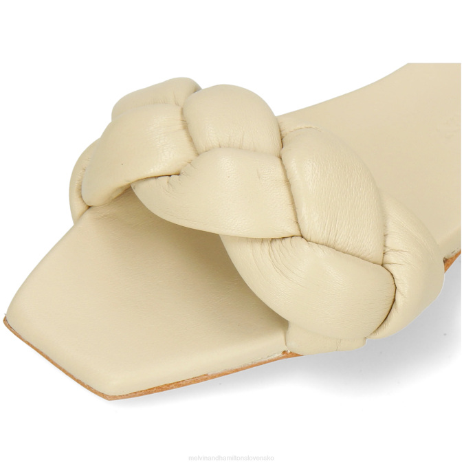 Melvin & Hamilton ženy sandrine 3 B0T21619 muly biely