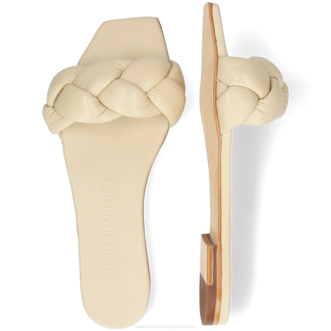 Melvin & Hamilton ženy sandrine 3 B0T21619 muly biely