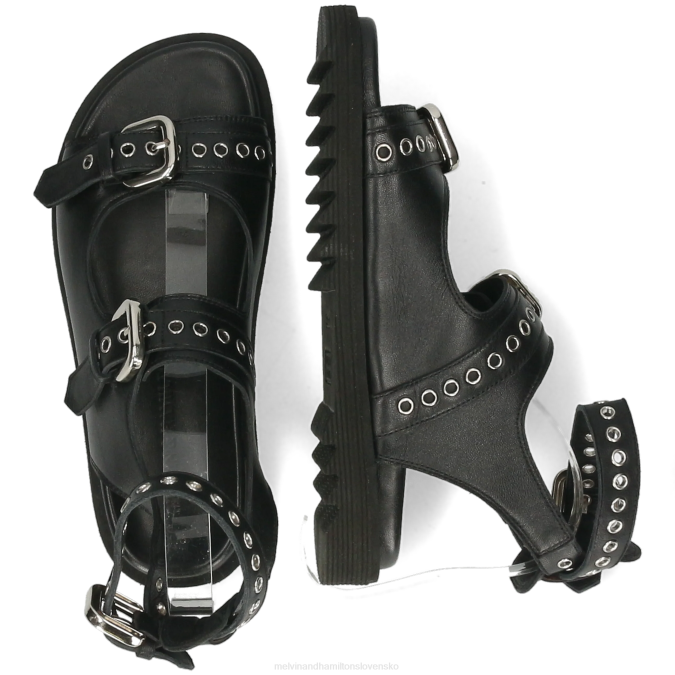 Melvin & Hamilton ženy Wilma 37 B0T21935 sandále čierna