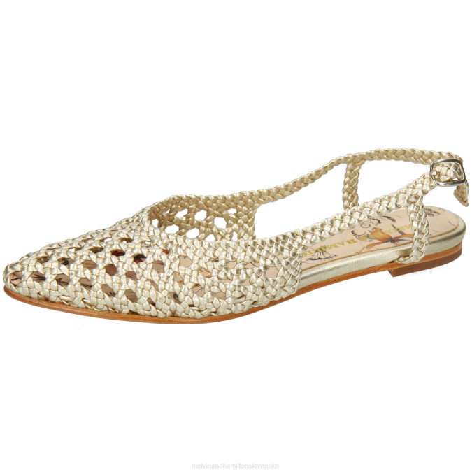 Melvin & Hamilton ženy alexa 27 B0T21893 sandále zlato