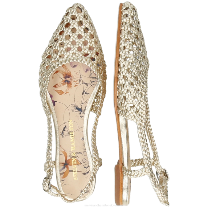 Melvin & Hamilton ženy alexa 27 B0T21893 sandále zlato