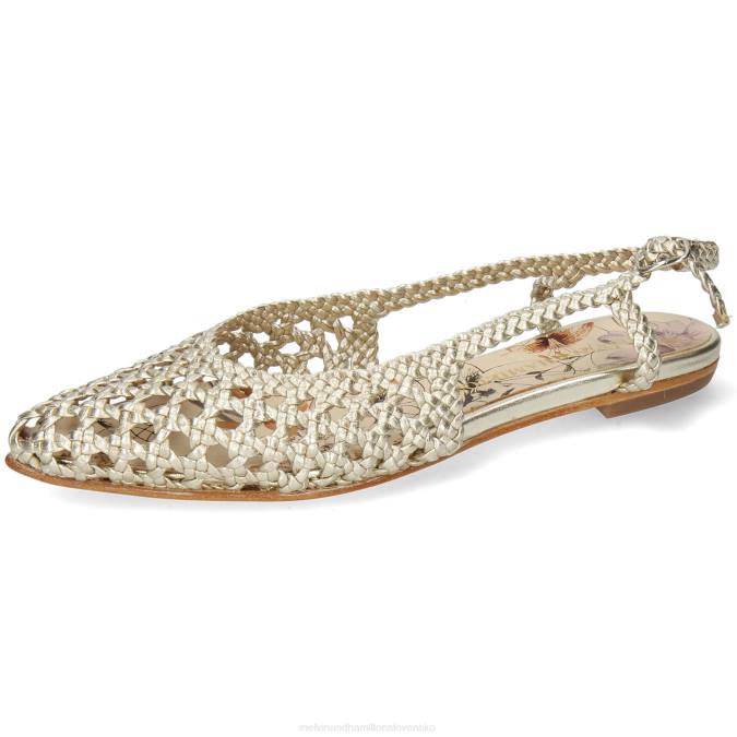 Melvin & Hamilton ženy alexa 27 B0T21942 sandále zlato