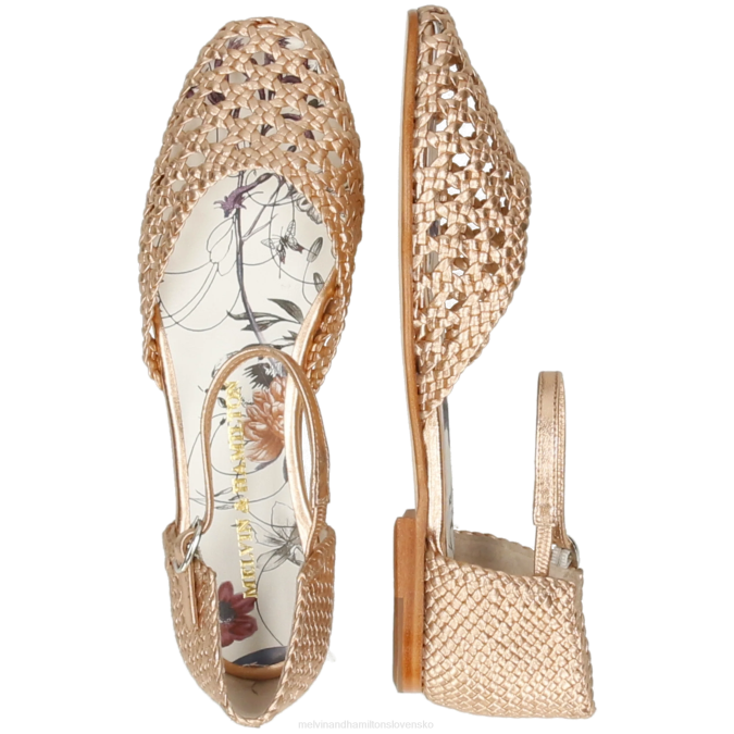 Melvin & Hamilton ženy melly 9 B0T21898 sandále zlato