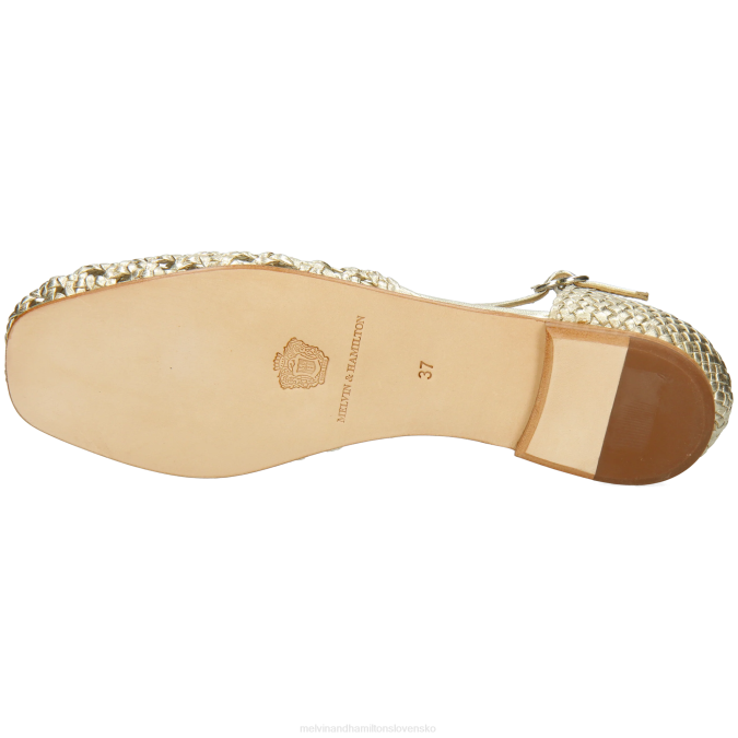 Melvin & Hamilton ženy melly 9 B0T21907 sandále zlato