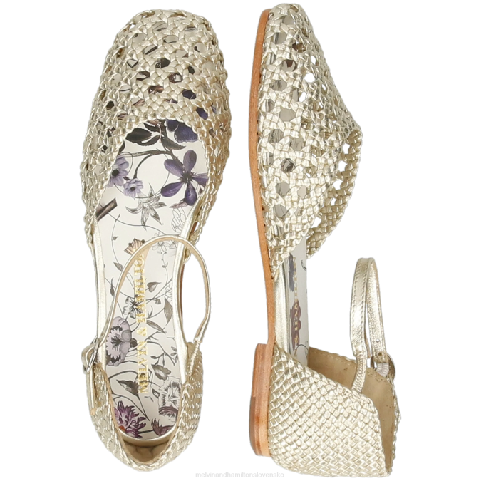 Melvin & Hamilton ženy melly 9 B0T21907 sandále zlato