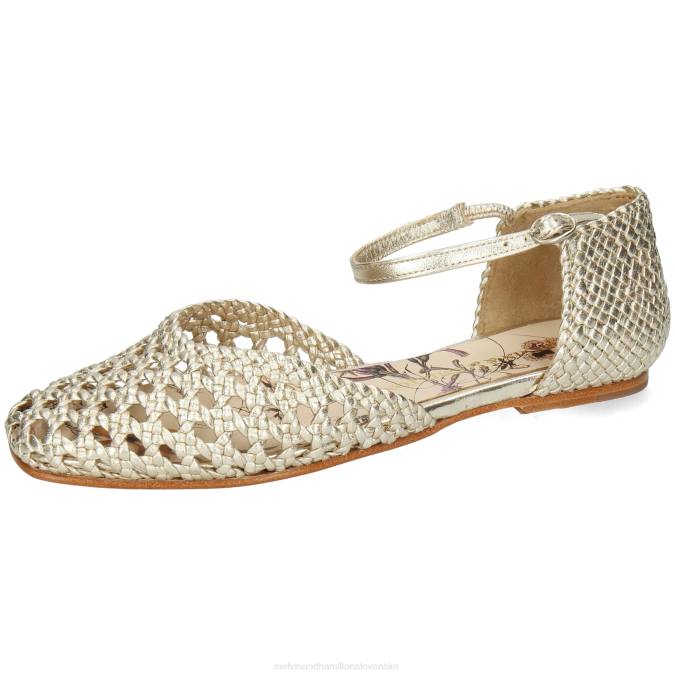 Melvin & Hamilton ženy melly 9 B0T21945 sandále zlato