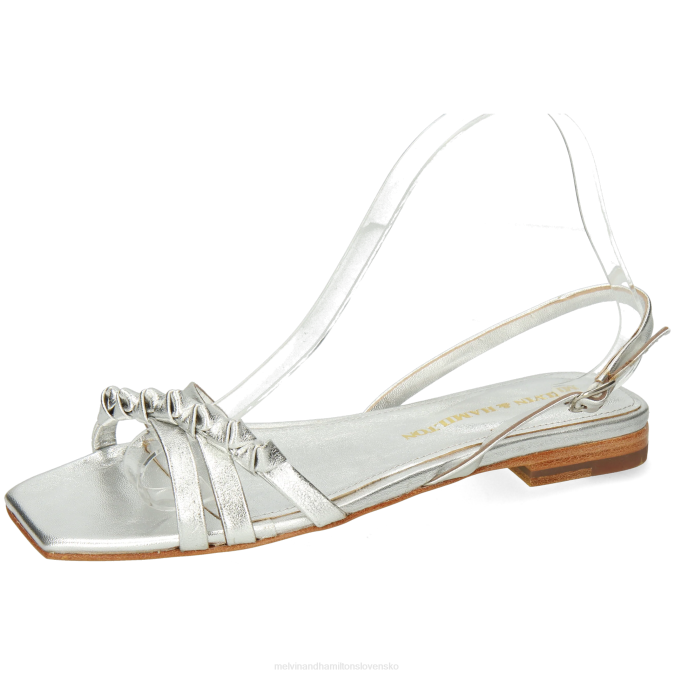 Melvin & Hamilton ženy potok 1 B0T21924 sandále striebro
