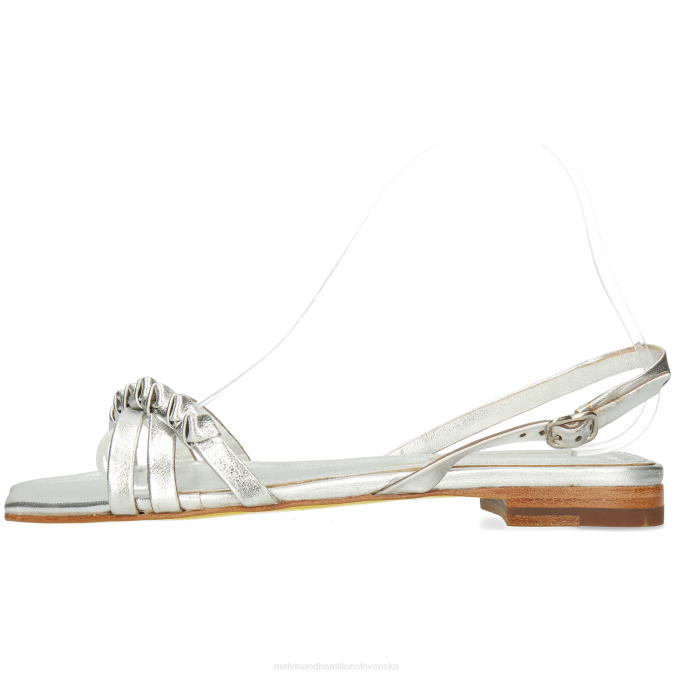 Melvin & Hamilton ženy potok 1 B0T21924 sandále striebro