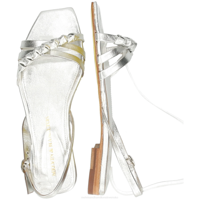 Melvin & Hamilton ženy potok 1 B0T21924 sandále striebro