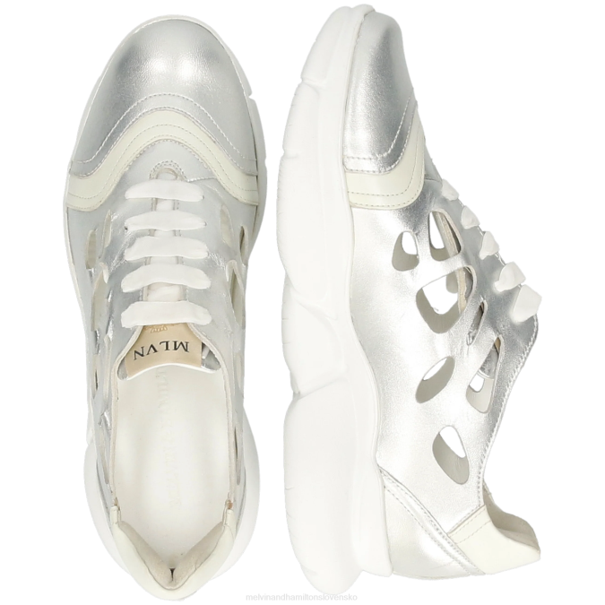 Melvin & Hamilton ženy apríl 2 B0T21815 tenisky striebro